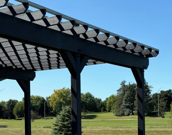 black pergola